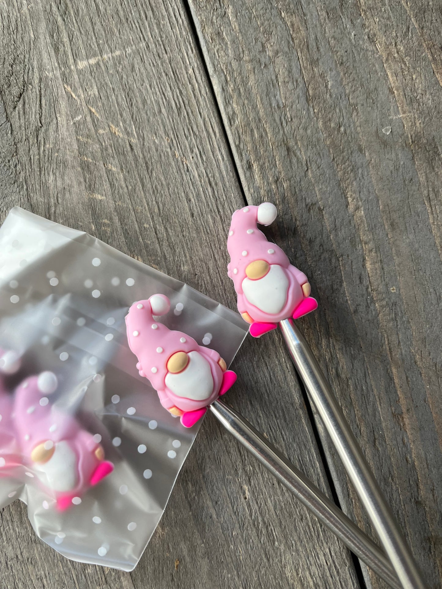 Maschenstopper "rosa Wichtel"