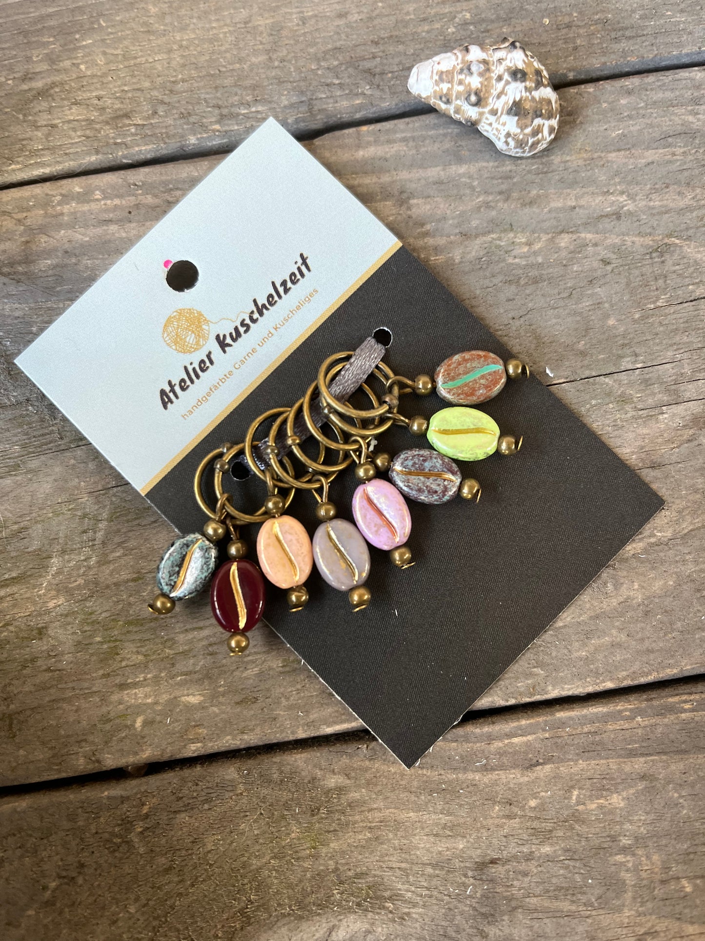 Maschenmarkierer "Kaffeebohnen Vintage"