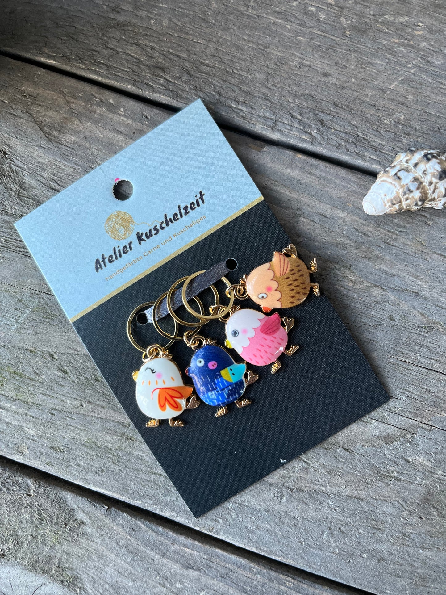 Maschenmarkierer "bunte Vögel"