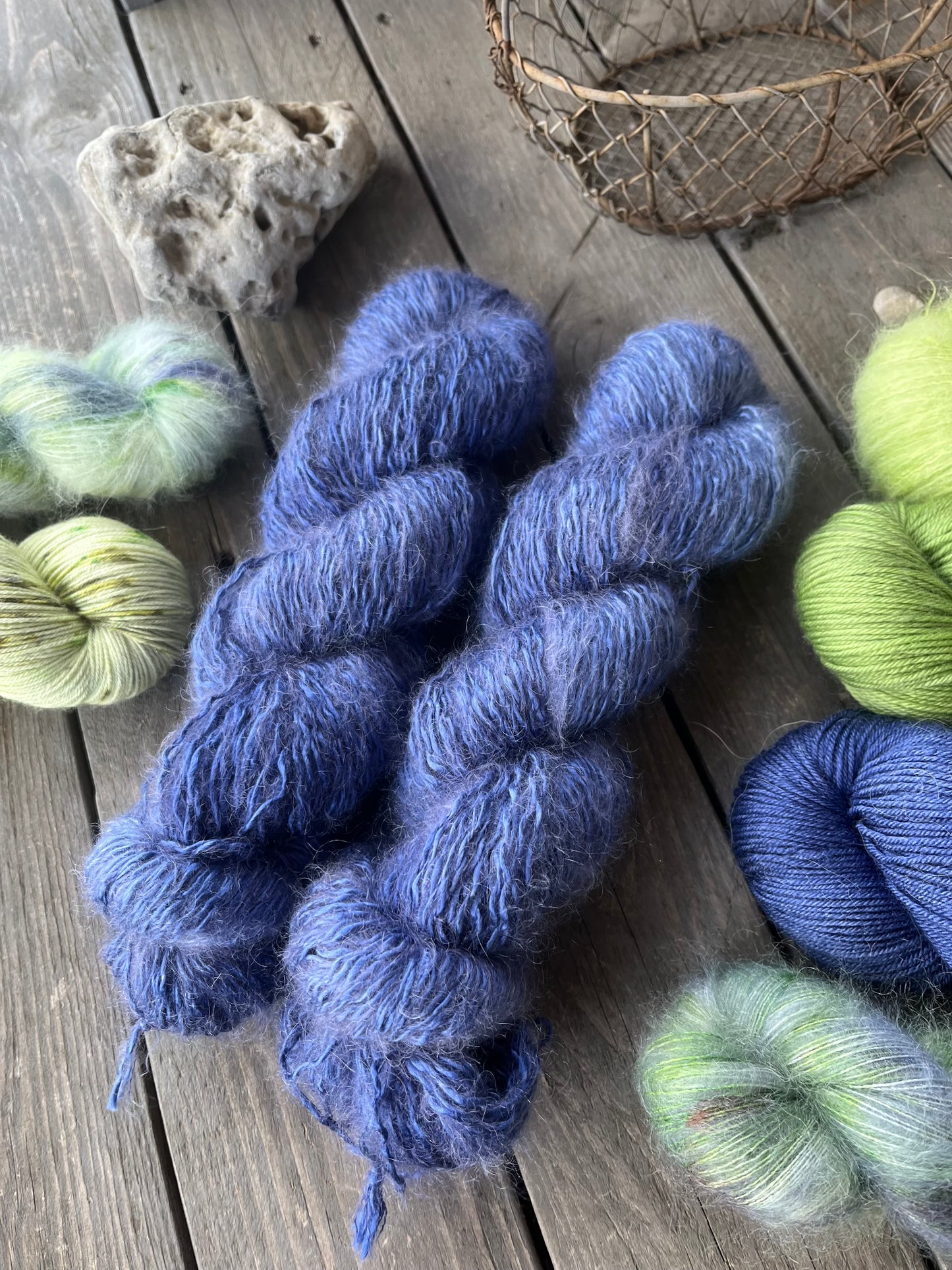 SEIDENmuse Mohair"Meerblau“