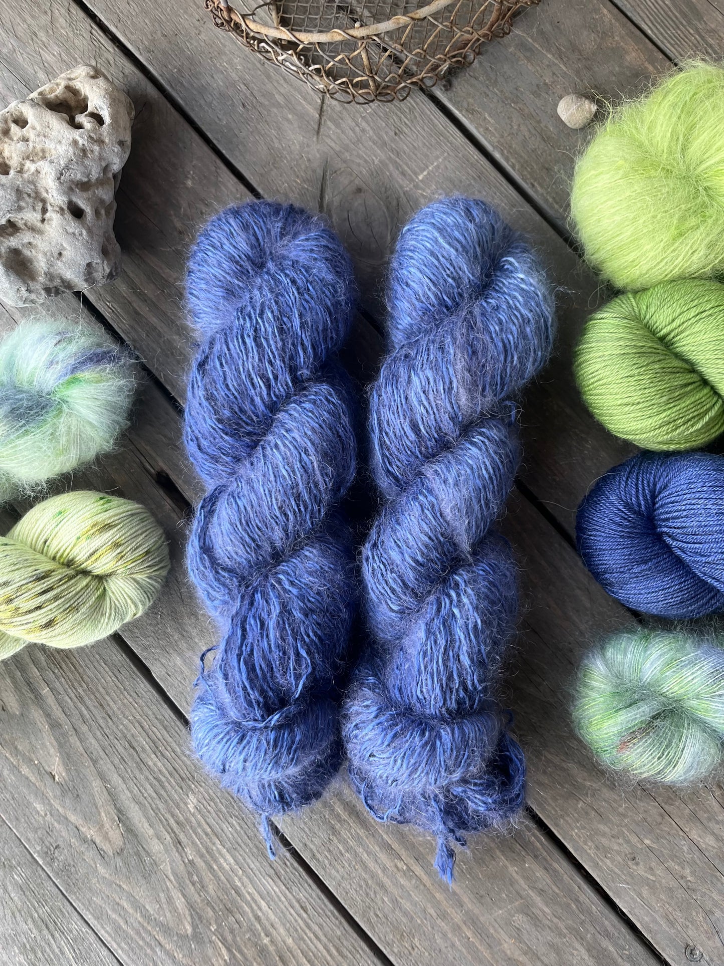 SEIDENmuse Mohair"Meerblau“