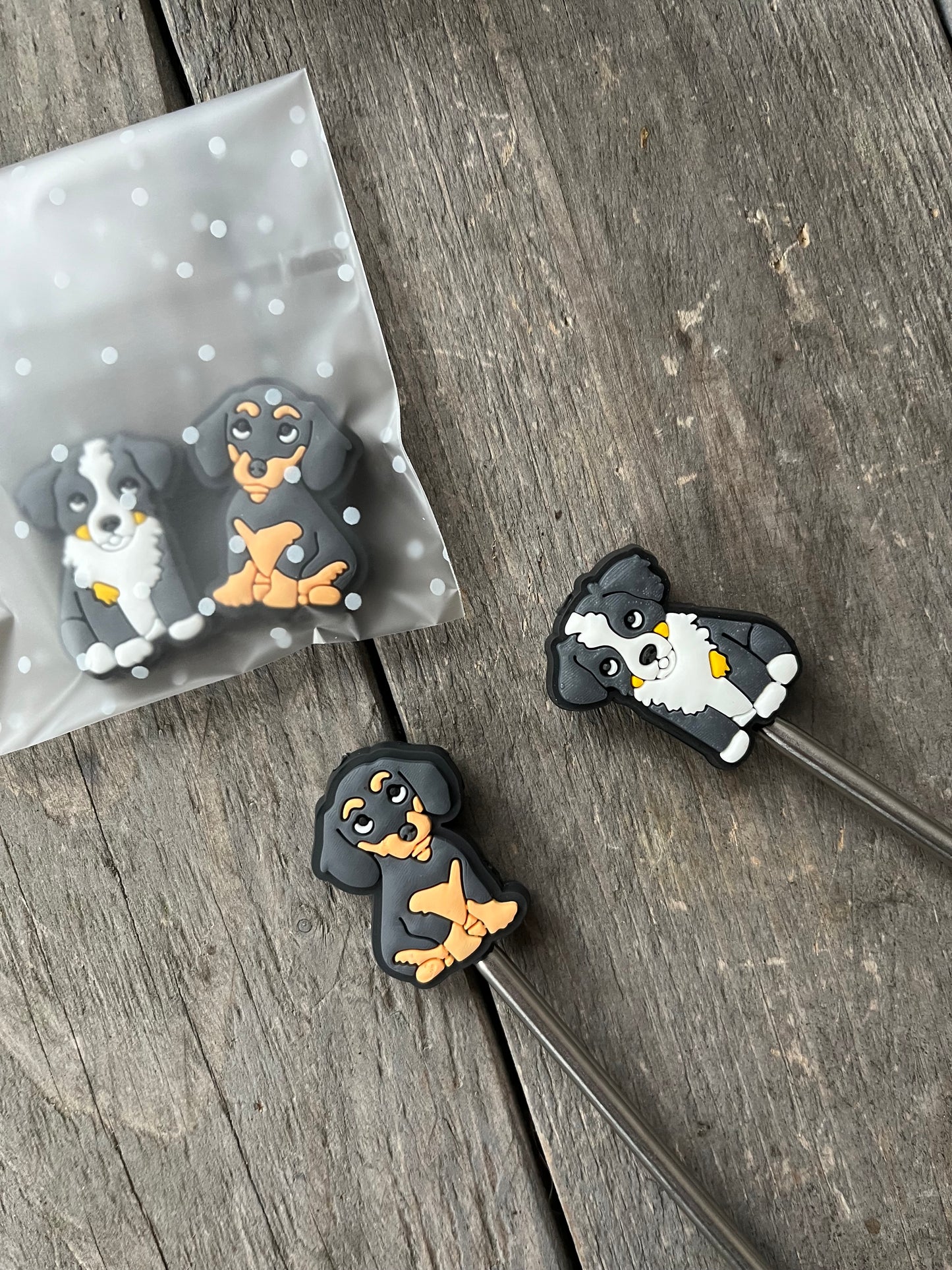 Maschenstopper "2 Hunde"