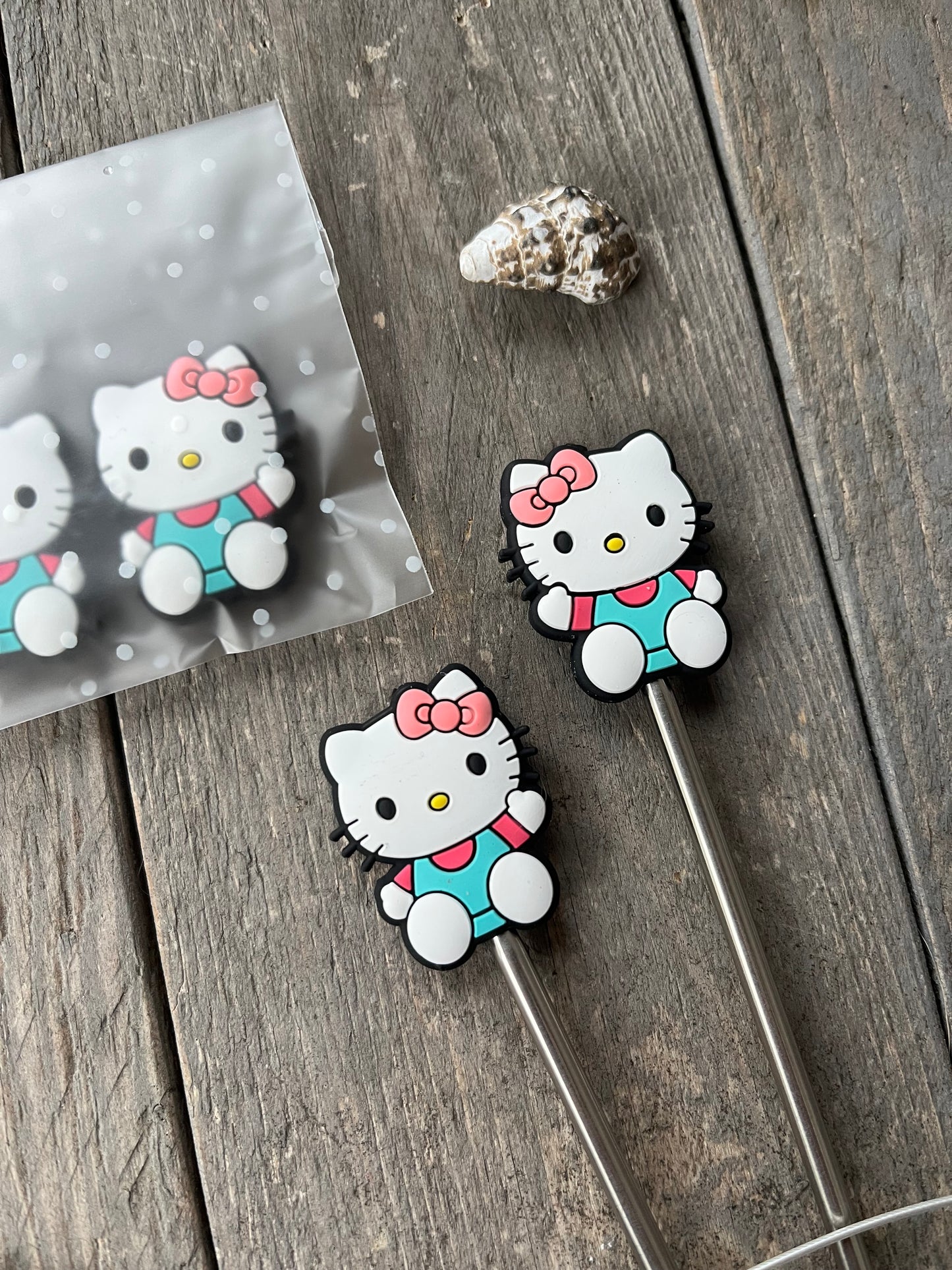 Maschenstopper "Kitty- rosa Schleife"