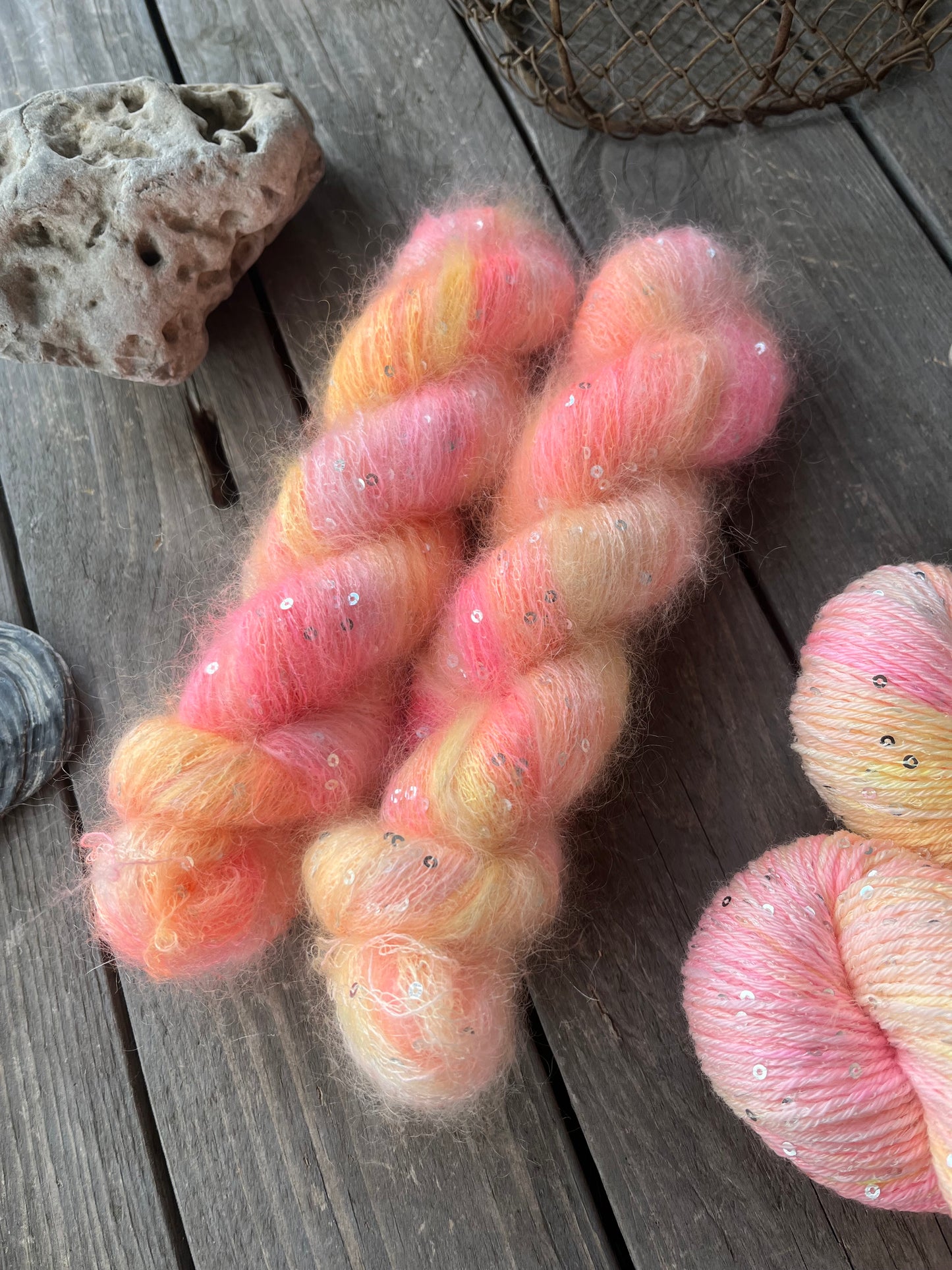 flauschige PAILLETTINA "Evening Glow"
