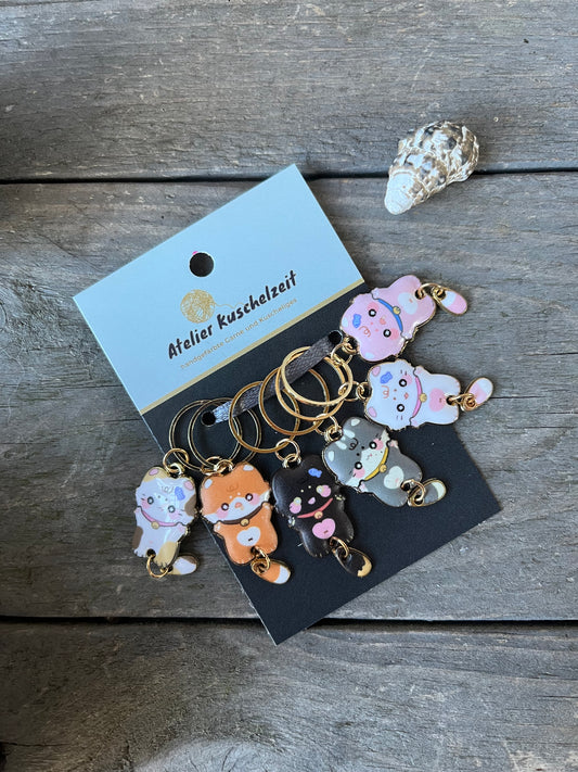 Maschenmarkierer "Katzenkinder"