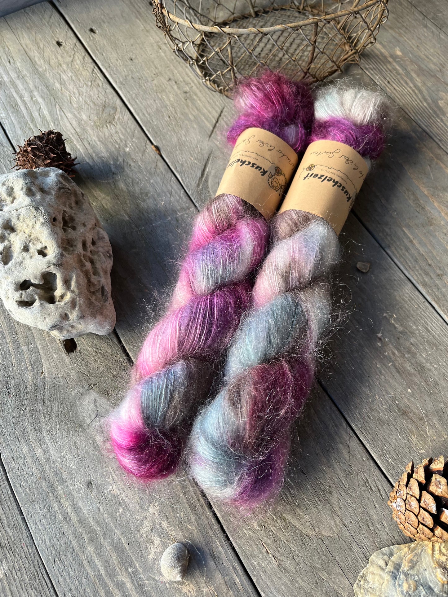 MOHAIR deluxe "winterlicher Garten"