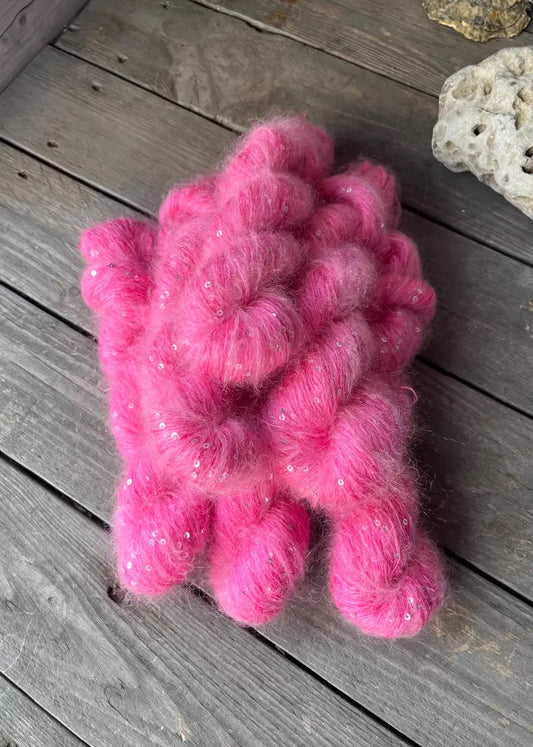 flauschige PAILLETTINA "Pink Lady"