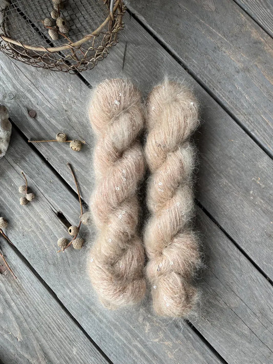 flauschige PAILLETTINA "Sahnekaramell"