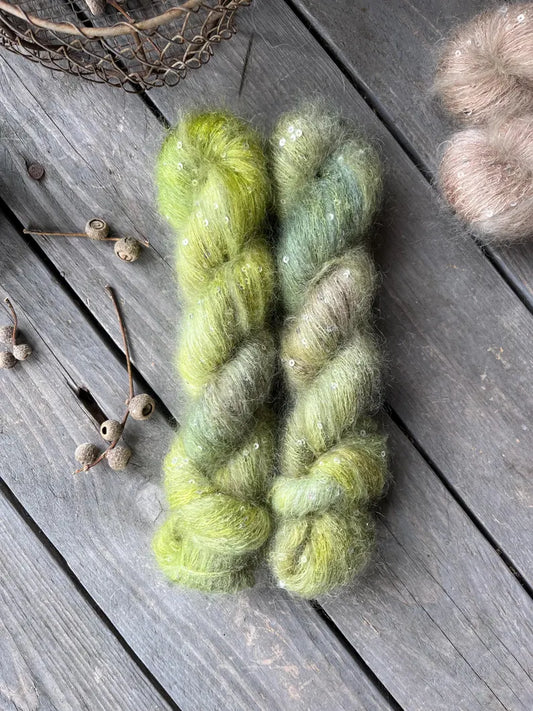 flauschige PAILLETTINA "Sommermoos"